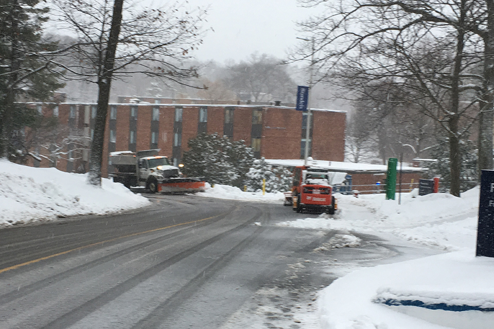 truck plowing snow