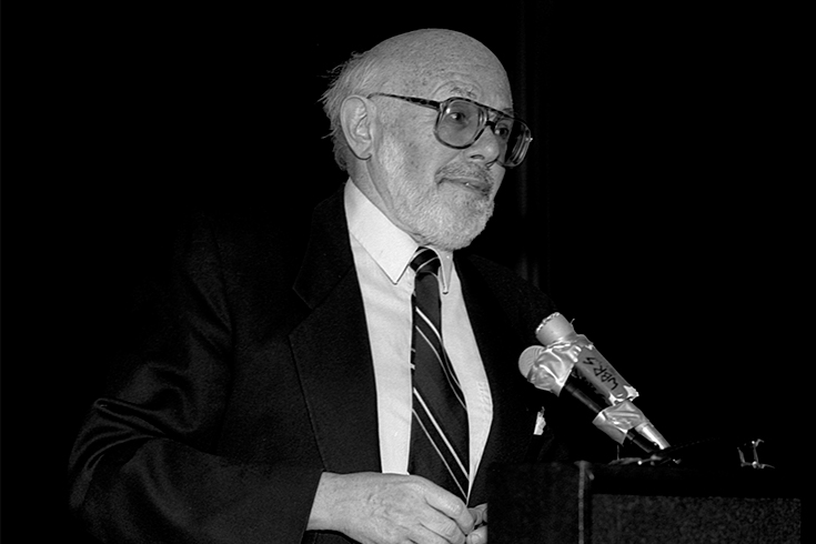 Black and white portrait of Jerry Cohen