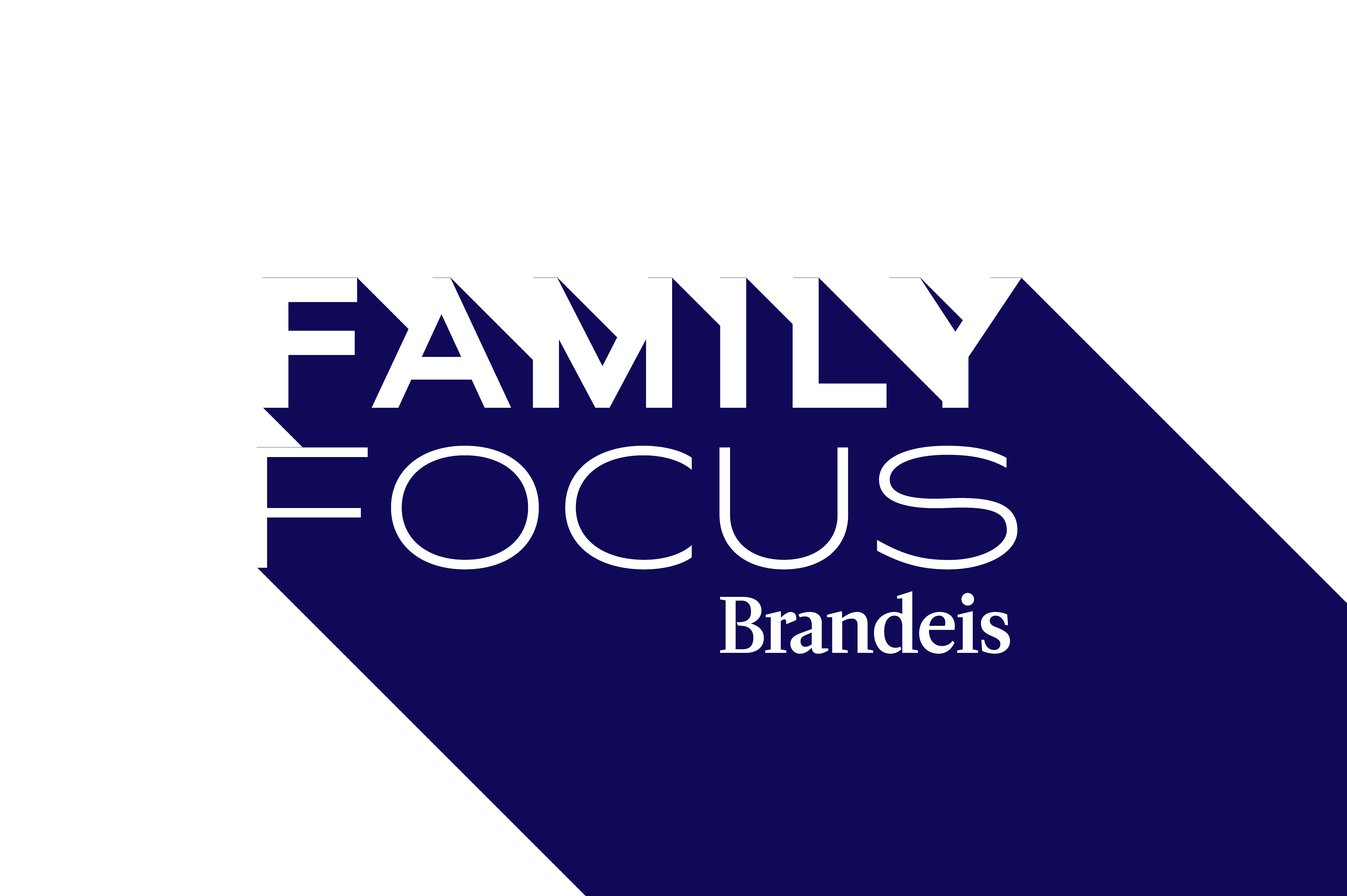 Purple logo for Brandeis family focus