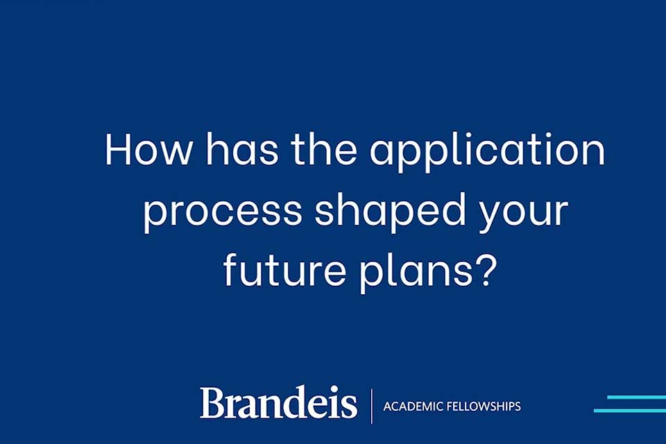 Title slide: How has the application process shaped your future plans?
