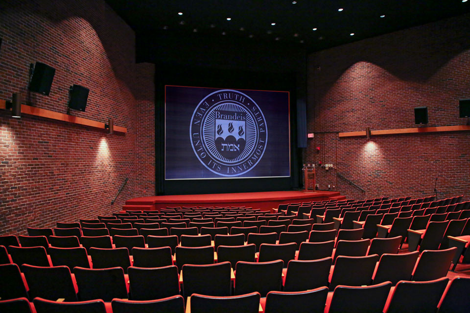 Empty theater-style seats in Wasserman Cinematheque