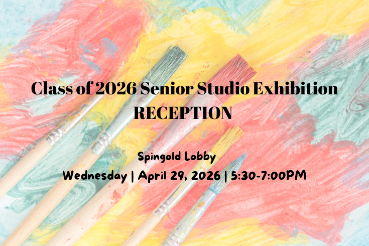 promotion for the senior studio exhibition reception on April 29, 2026