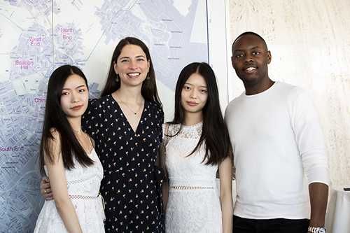 Students smiling.