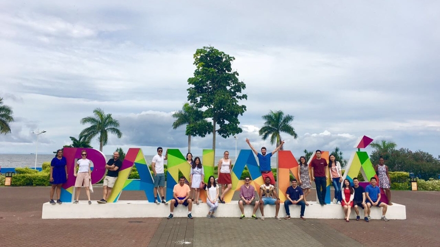 Students on their summer 2017 Hassenfeld Immersion Trip to Panama.