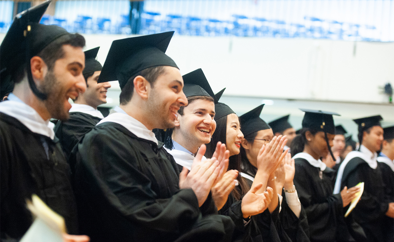 Happy student at the 2019 commencement ceremony