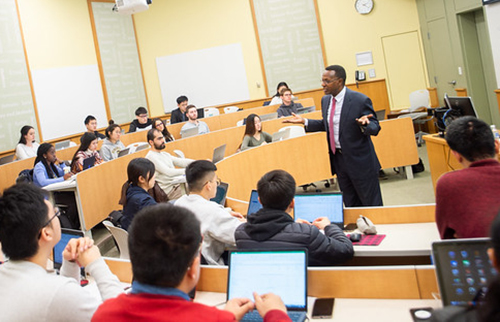 Professor teaching at Brandeis International Business School