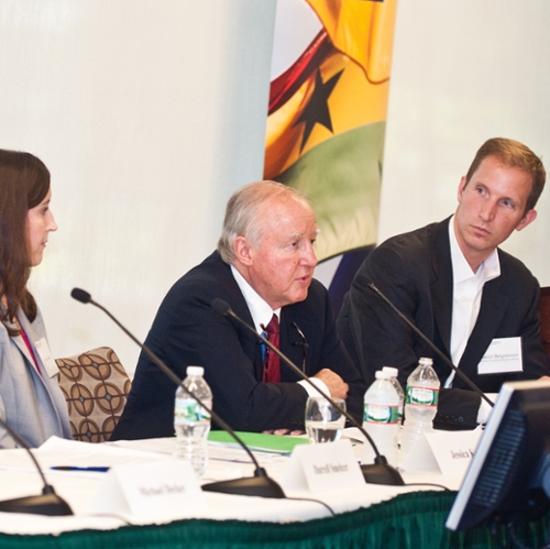 Daniel Bergstresser and Richard Ryffel at the conference.