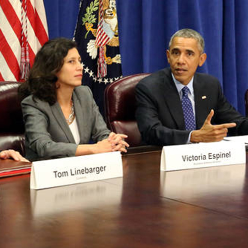 Obama and Department of Agriculture meeting