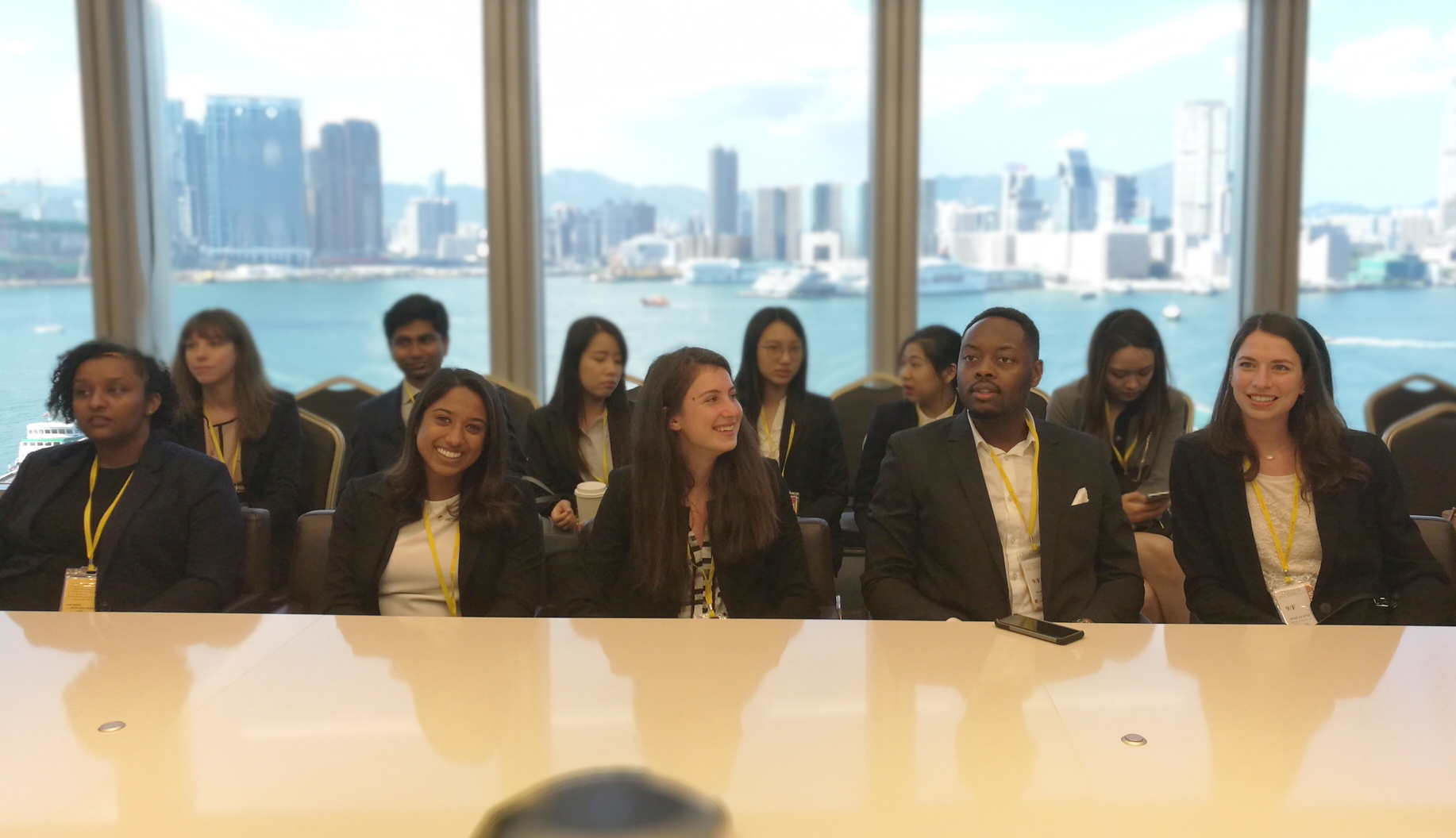 The fellows inside the Blackstone boardroom.