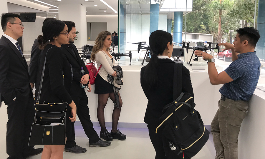 Fellows tour the drone manufacturer DJI's headquarters.