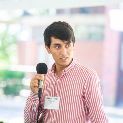 Sayed Jalal Rahmati at orientation.