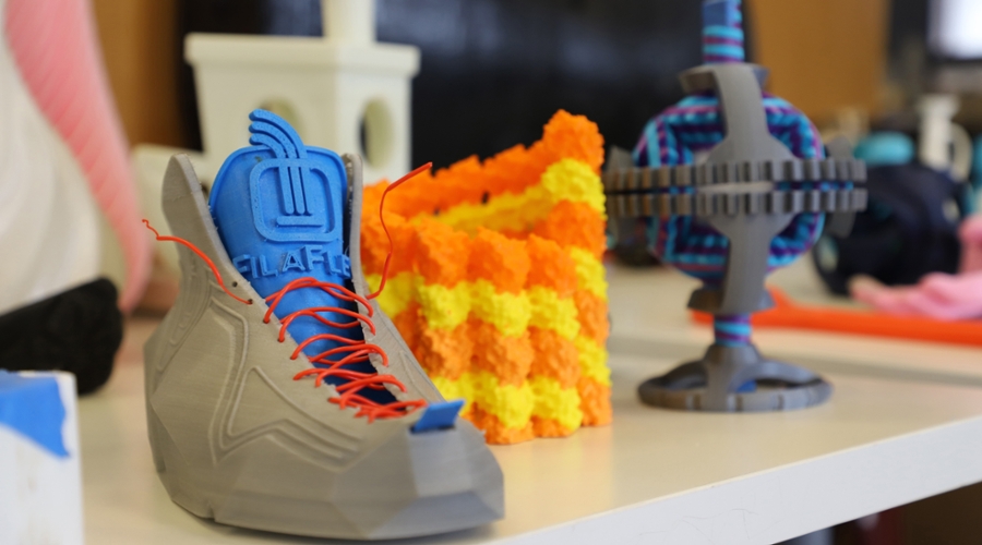 Some 3-D printed objects.