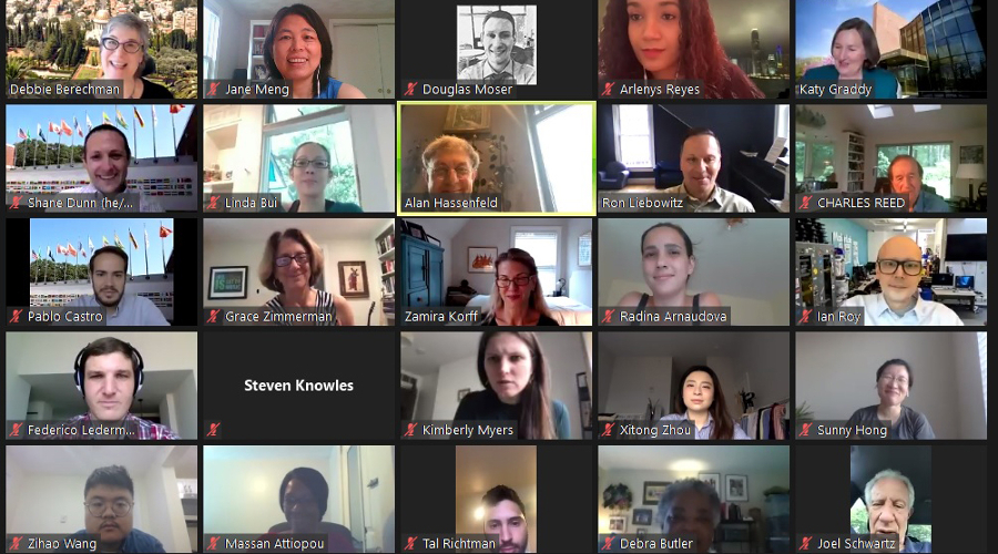 Dozens of Hassenfeld Immersion fellow alumni met via Zoom on July 22 to talk about the impact the trips have had on their lives and careers.