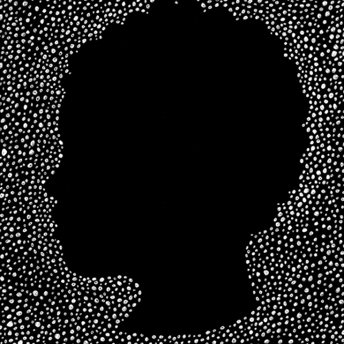 An illustration of a silhouette of a child.