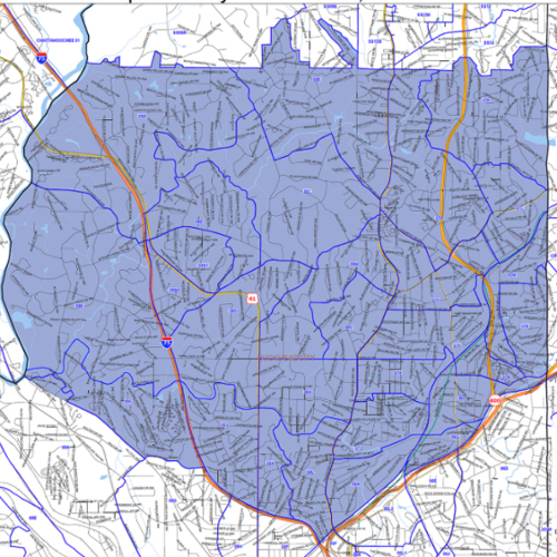  A map of the proposed Buckhead City as shown on the website of the Buckhead City Committee, an advocacy group.