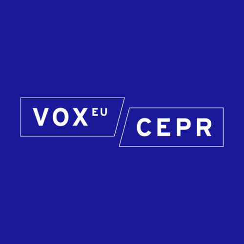 The VoxEU logo over a purple-blue background.