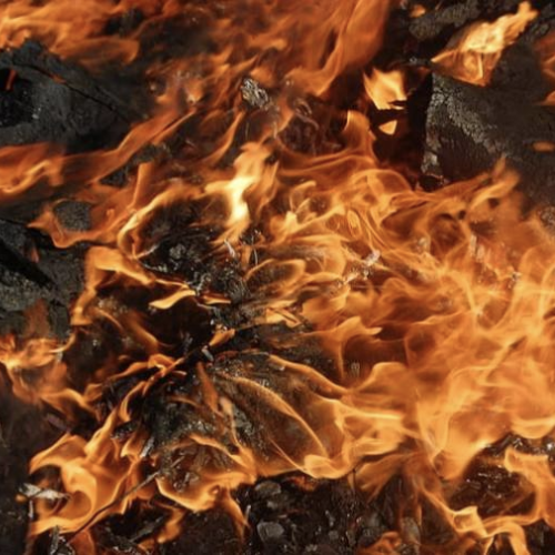 Image of flames burning.
