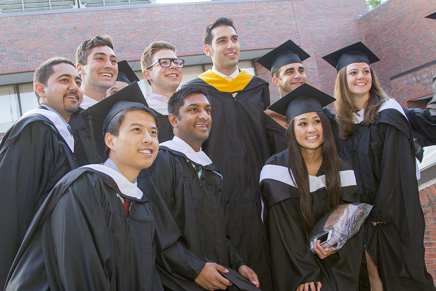 Students pose together after the Diploma Ceremony.