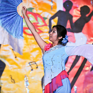 Woman dancing at the Gala.