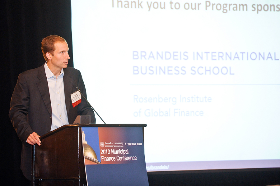 Daniel Bergstresser at the 2013 Municipal Finance Conference.