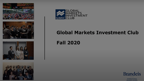 Global Market Investments Club: Fall 2020