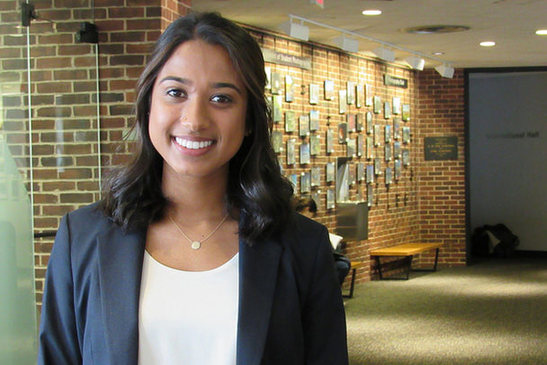 Nimisha Shinday in business attire 