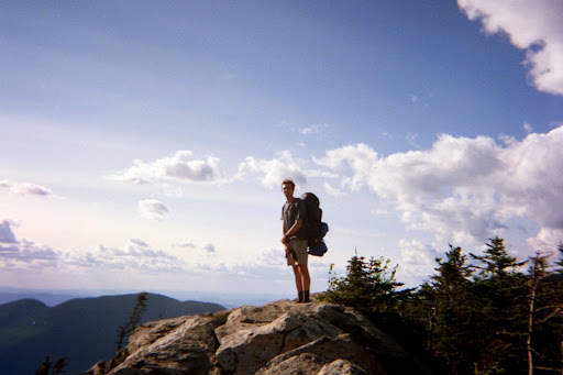 Jack Allan ’20, MSBA’21 hiking a mountain.