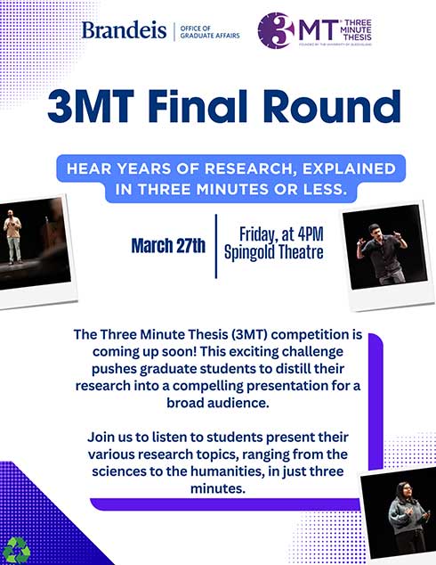 Flyer for 3MT competition