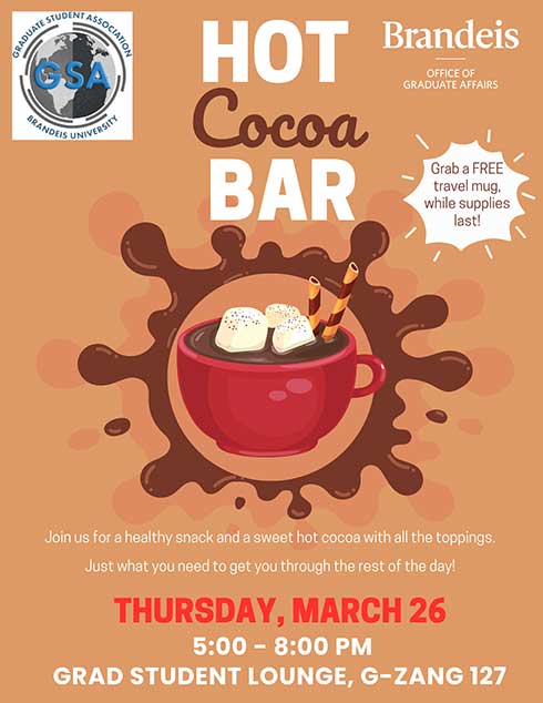 Hot Cocoa bar event flyer