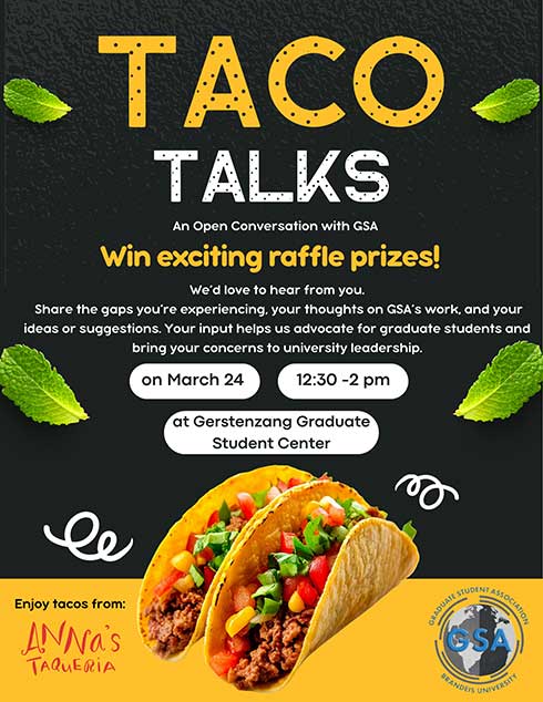 Taco Talks event banner