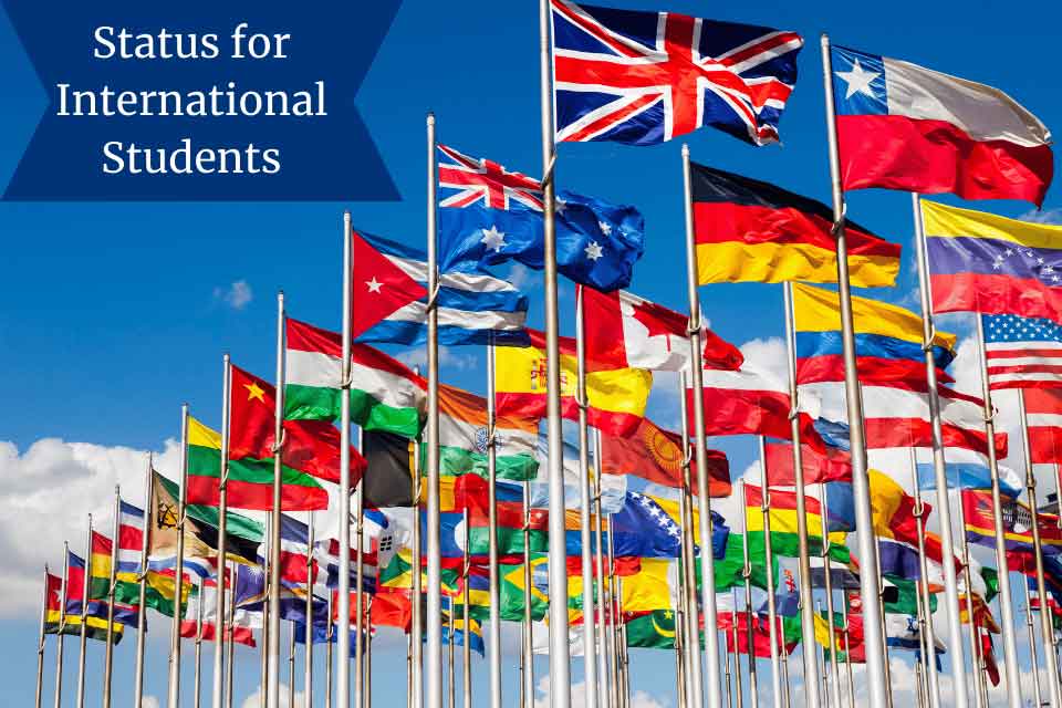 many international flags flying on flag posts