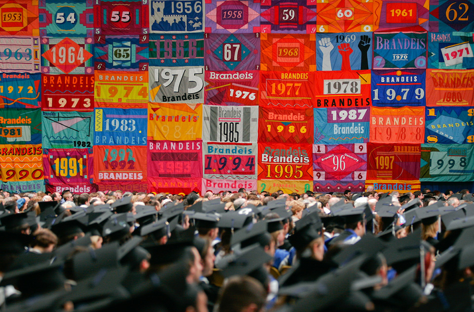 a group of graduate student gathering at graduation