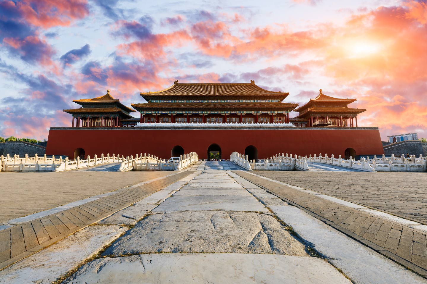 Ancient royal palaces of the Forbidden City in Beijing, China
