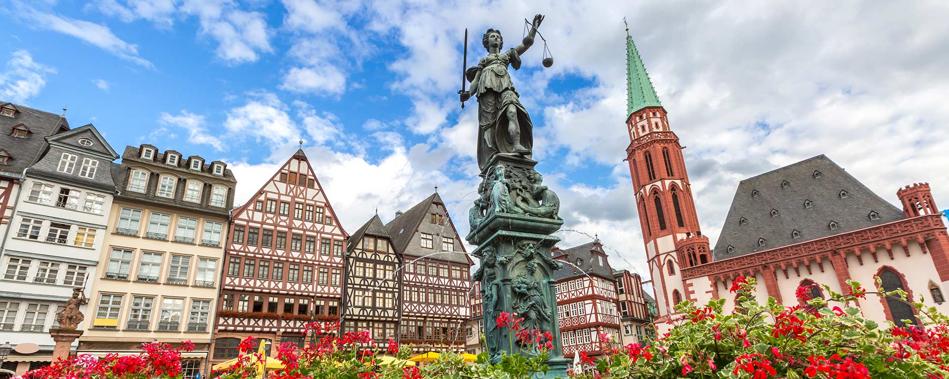 Statue of Lady Justice in Frankfurt German