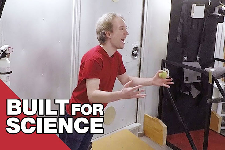 Tom Scott taking a turn in the Anti-Gravity Lab