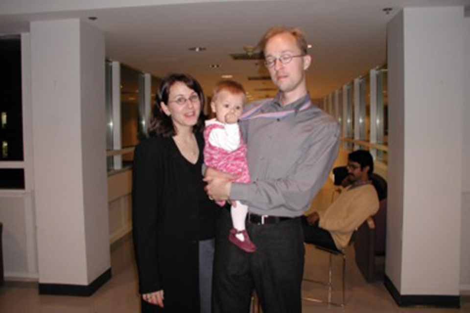 Jesper and Alanna with their daughter