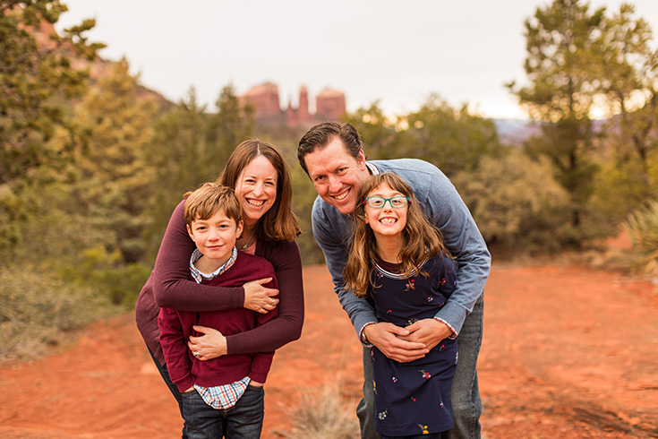 Daniel and Jodie Parmer with their two children