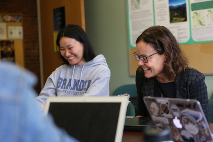 Professor Lamb and student