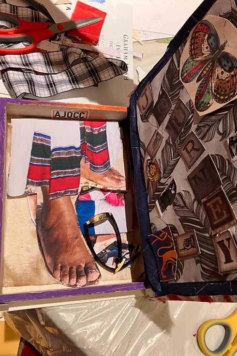 Shula Mola's box made at the Full Disclosure workshop, inside view