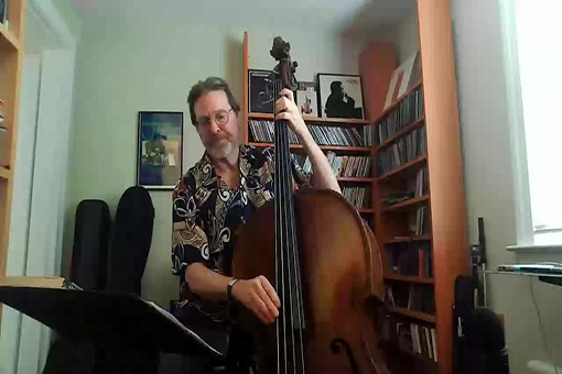Bob Neske playing his bass