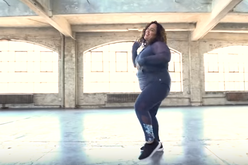 Image of Jessica Diaz dancing in a dance studio