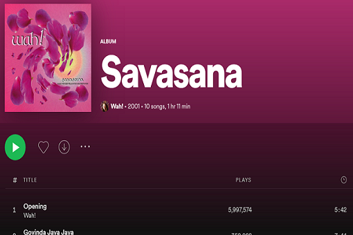 Screenshot of Spotify Playlist 