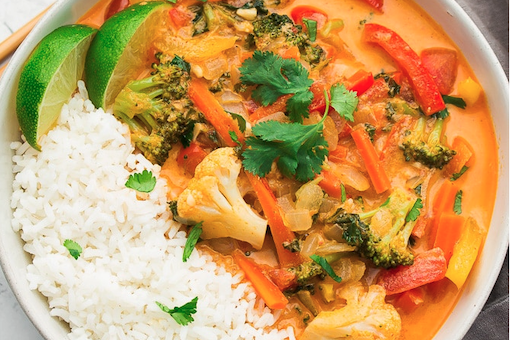 Bowl of Thai curry