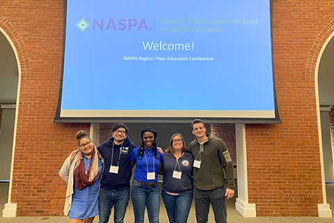 Students and staff at the NASPA Conference