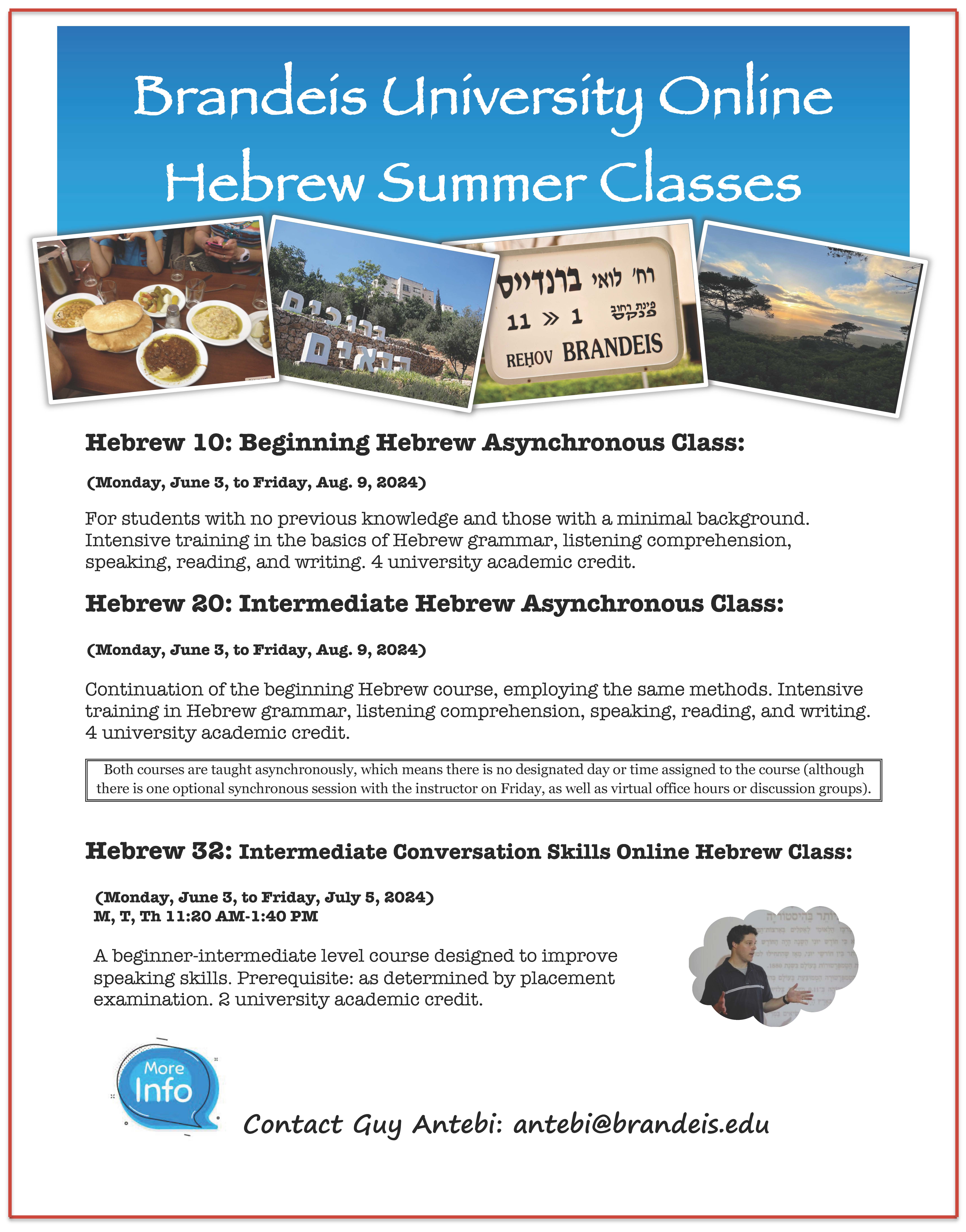 summer classes flyer
