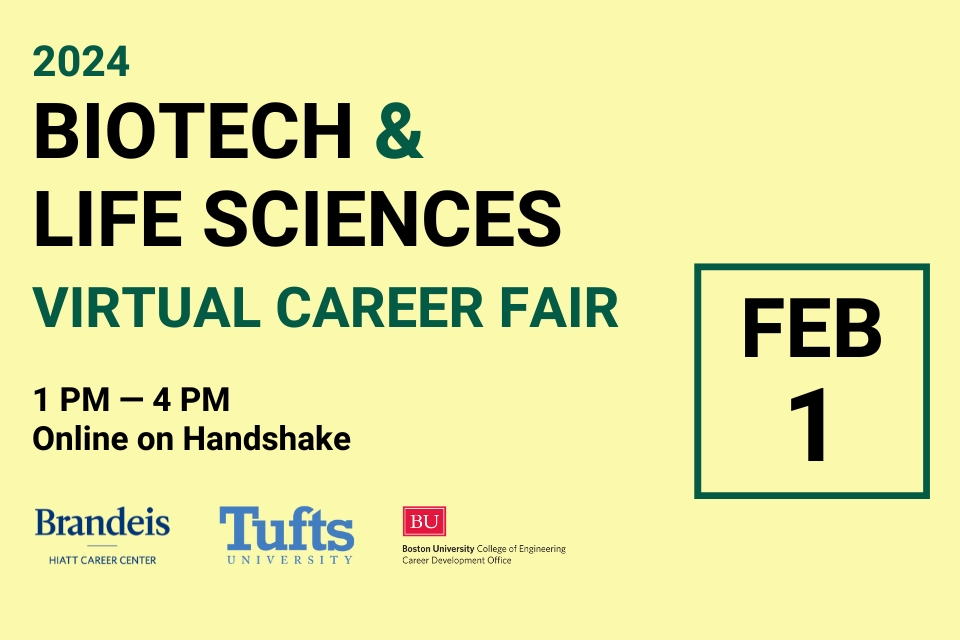 2024 Biotech & Life Sciences Virtual Career Fair (2/1/24)