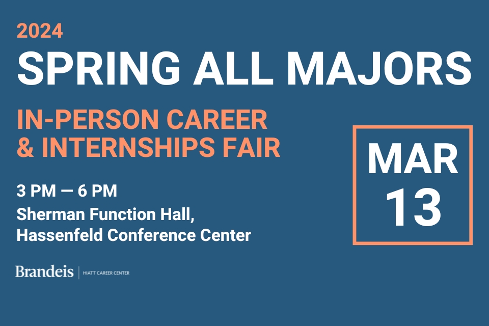 2024 Spring All Majors In-Person Career & Internships Fair (3/13/24)