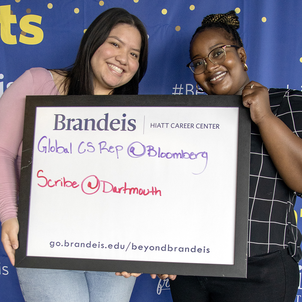 Liliana Pérez Díaz (left) and Ann Angrand (right) who will be a Glocal CS Rep at Bloomberg and Scribe at Dartmouth respectively.