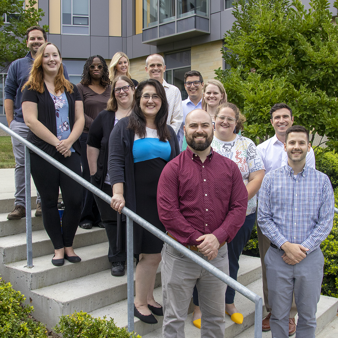 Group photo of the Hiatt Career Center staff (taken Fall 2022)