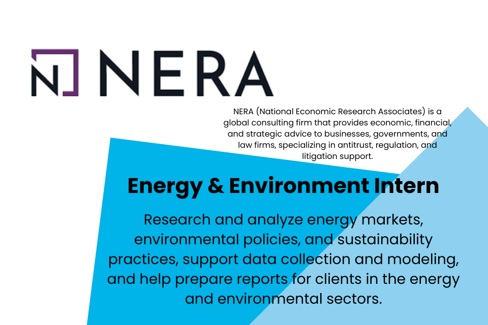 NERA (National Economic Research Associates) is a global consulting firm that provides economic, financial, and strategic advice to businesses, governments, and law firms, specializing in antitrust, regulation, and litigation support.